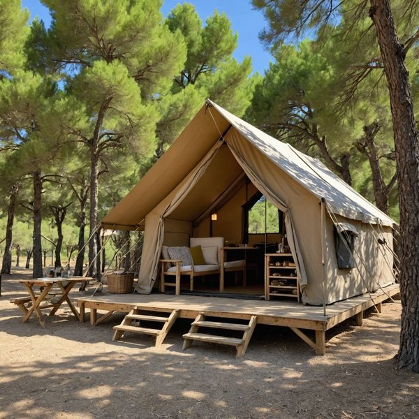 Découvrez Pourquoi la Tente Lodge Toilée est la Location Favorite dans les Campings de Provence-Alpes-Côte d'Azur